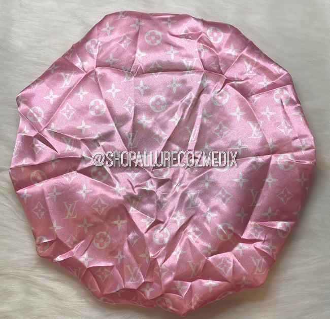 Pink and White LV Bonnet