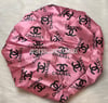Pink and Black Chanel Bonnet 