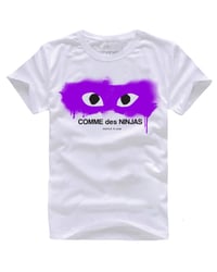 COMME DES NINJA 2.0 TEE WHITE/PURPLE