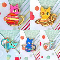 Image 3 of Galacti-Kitty Enamel Pins