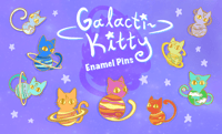 Image 5 of Galacti-Kitty Enamel Pins Preorder!