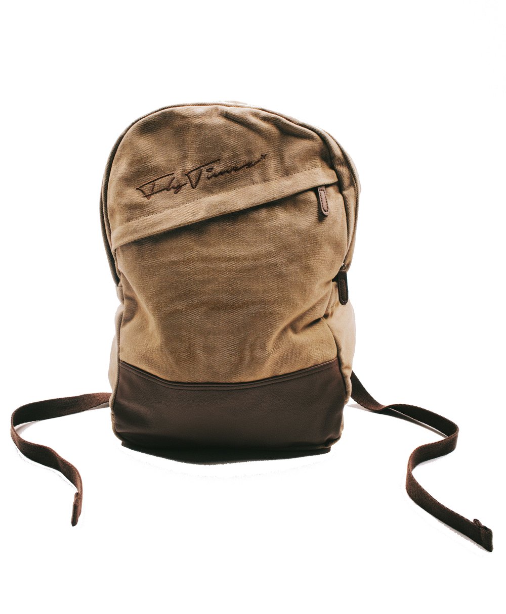 Image of FLYTIMEZ "SIGNATURE" TRAVEL BACKPACK (SAND)