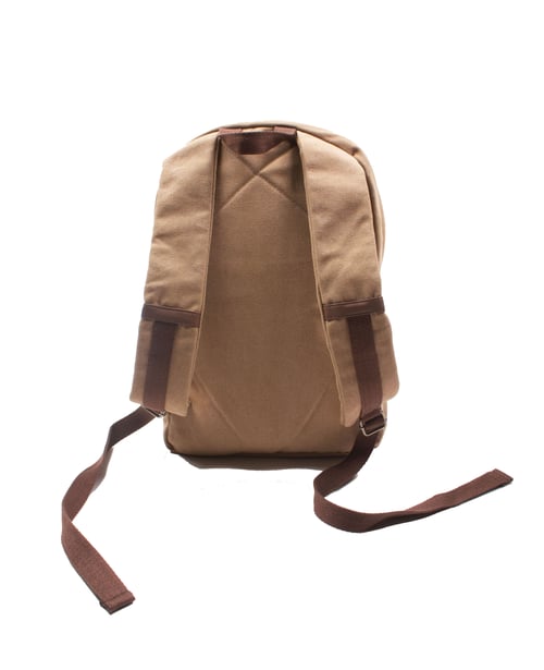 Image of FLYTIMEZ "SIGNATURE" TRAVEL BACKPACK  (SAND)