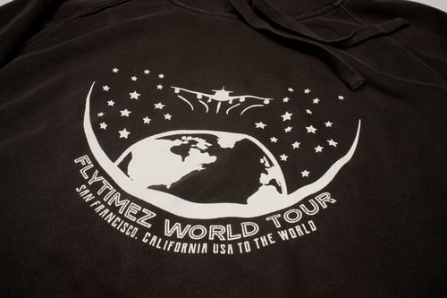 Image of FlyTimez "World Tour" Faded Hoodie (GLOW)