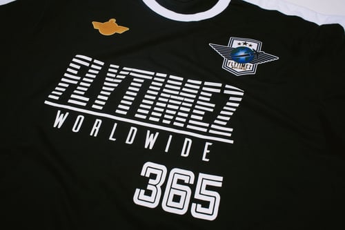 Image of FlyTimez Worldwide "Futbol" Jersey (BLACK)