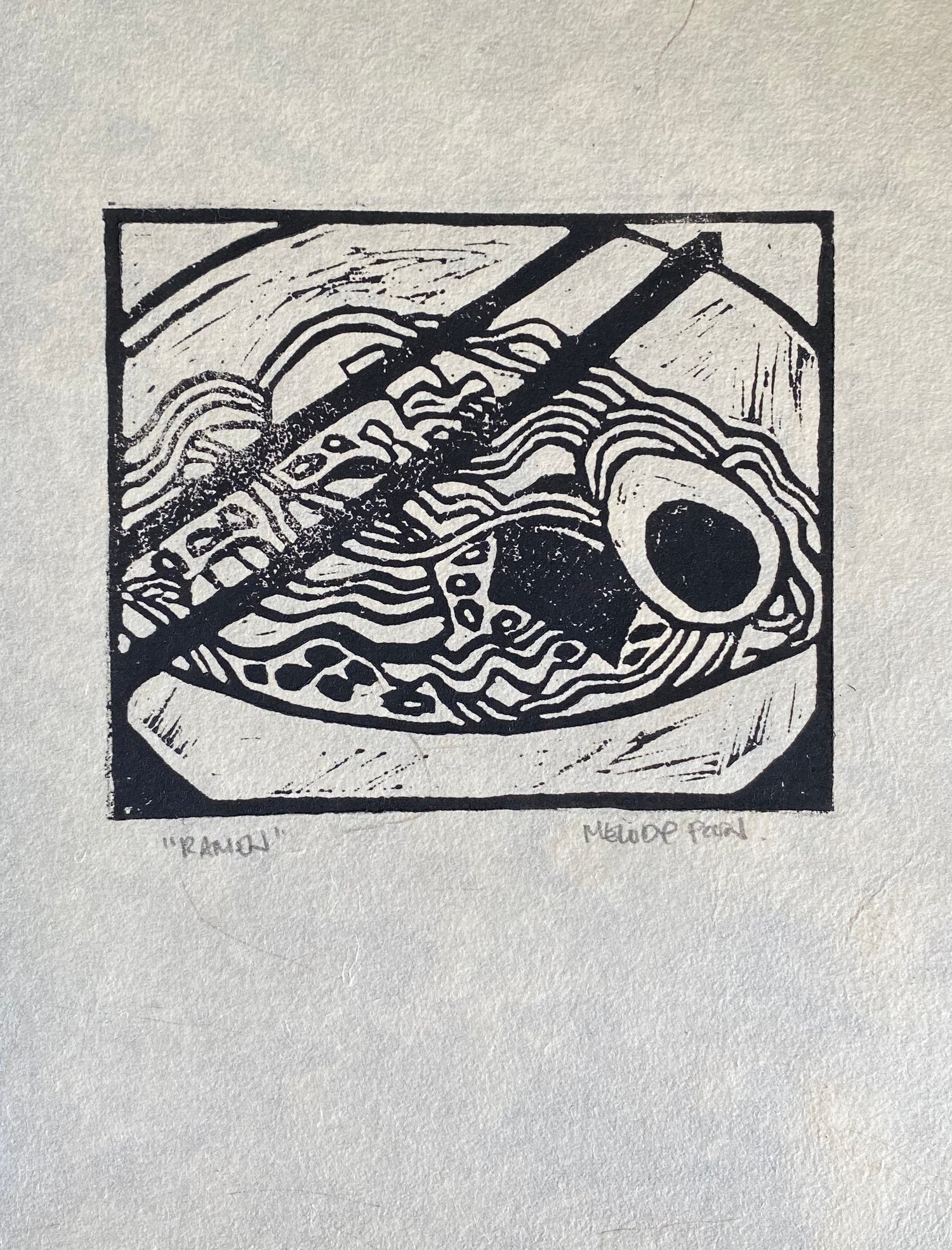 Image of "Ramen" Linocut Print