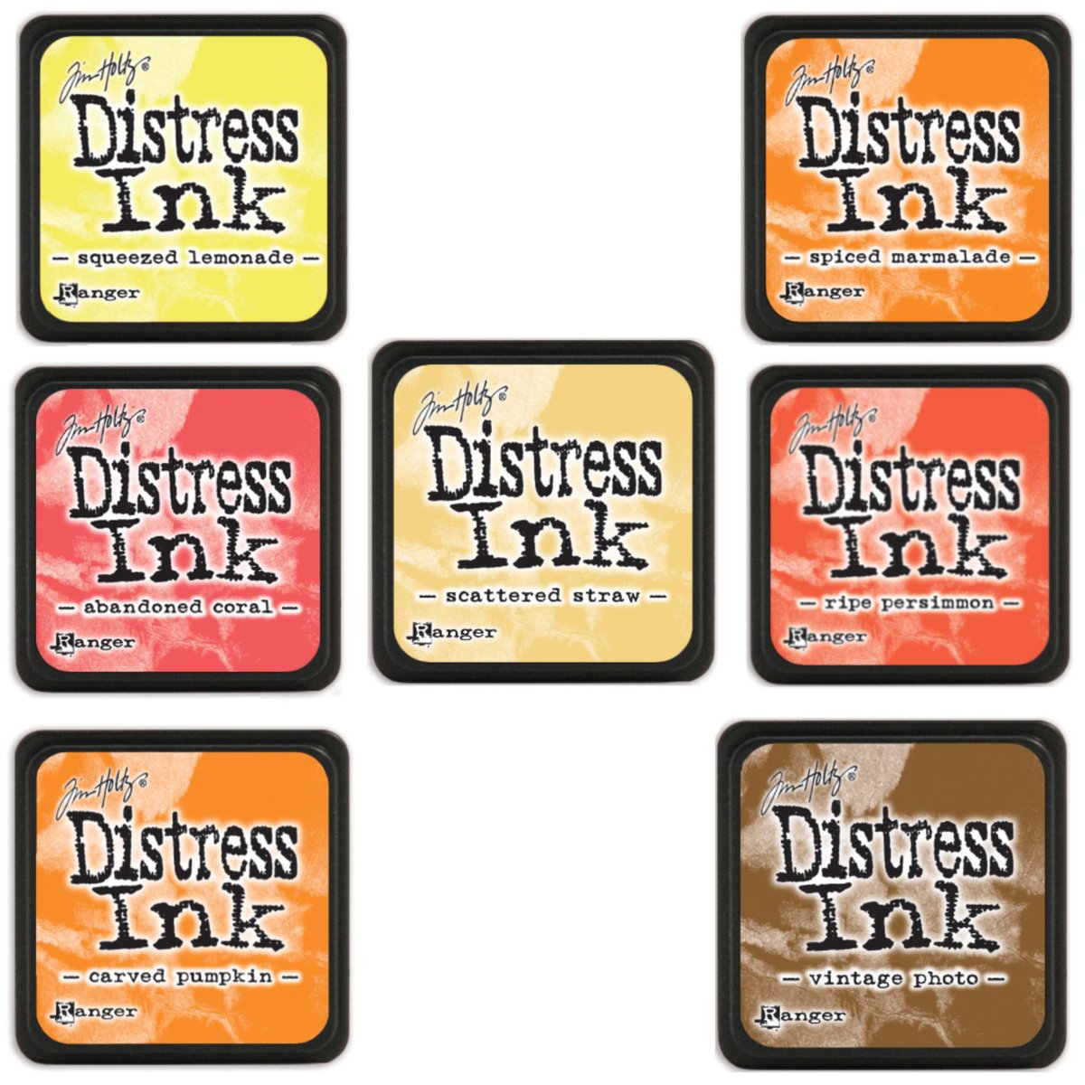 Mini Distress Ink - Rainbow Pack