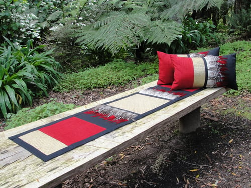 Image of Pohutukawa rectangular cushion