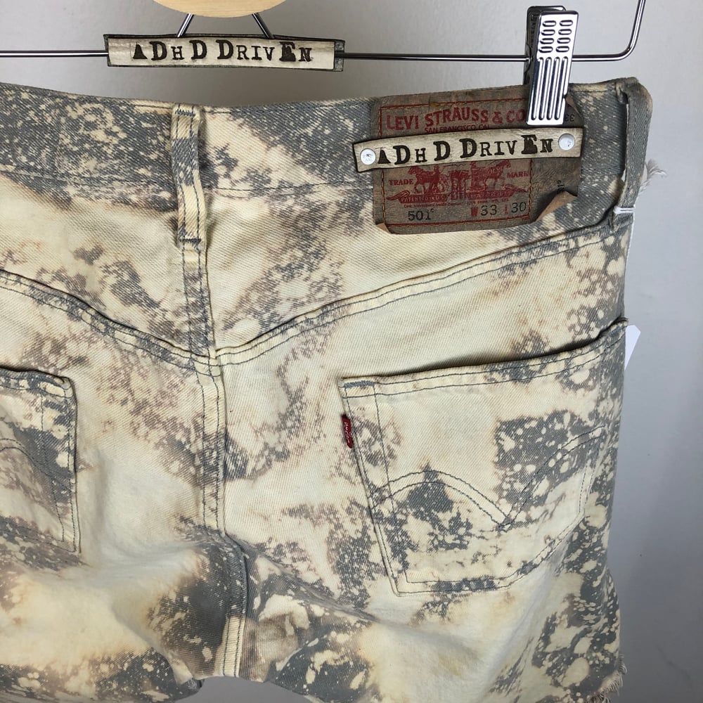 Image of Dyed denim vintage Levis cutoffs 