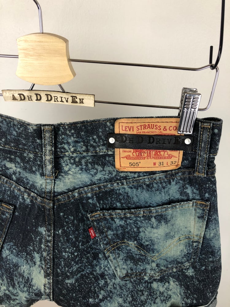 Image of Blue vintage Levis hand dyed 