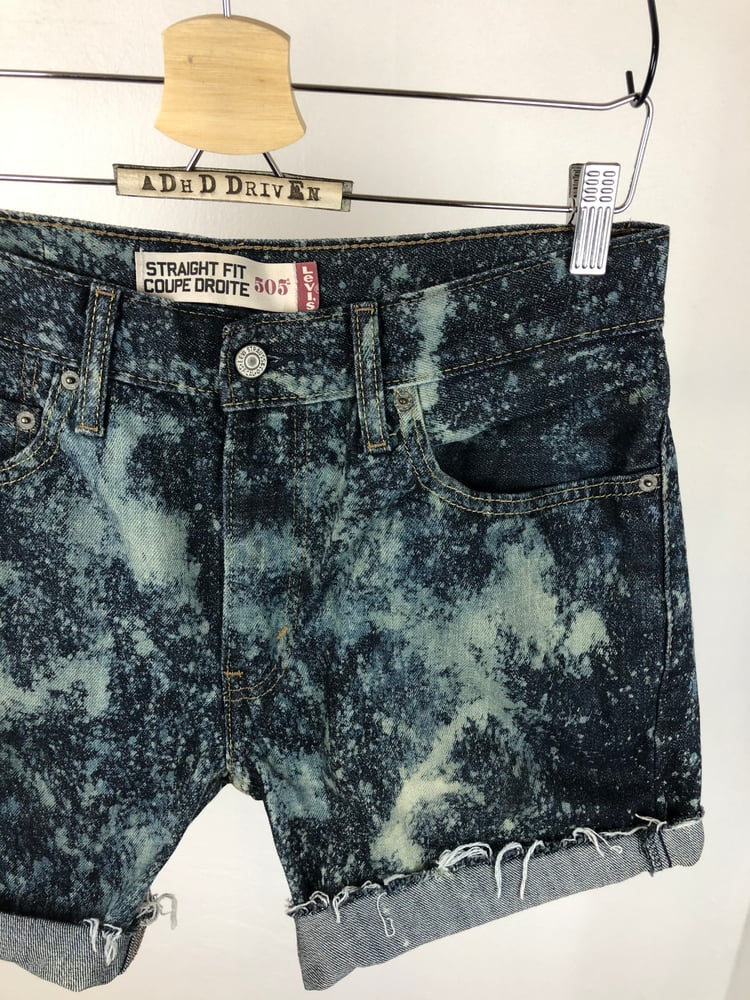 Image of Blue vintage Levis hand dyed 