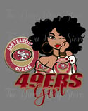 49ers Fashion Girl PNG File