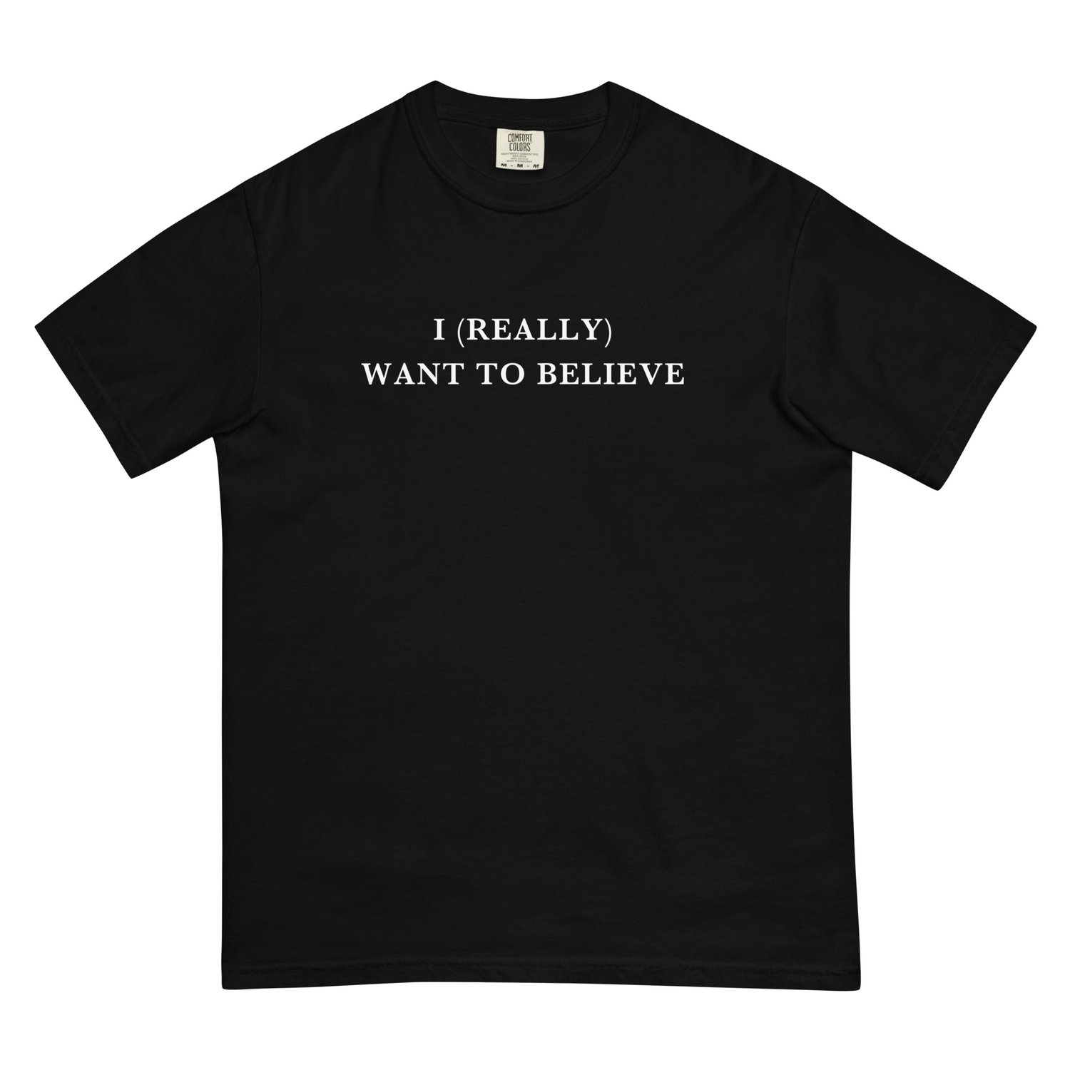 Image of I (Really) Want To Believe Comfort Colors tee