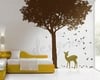 Vinyl Wall Decal - Deer under Woodland Tree- dd1016