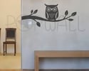 Wall Decal Giggle and Hoot Style -Owl on Branch Theme - 047 Vinyl Wall Decal Sticker