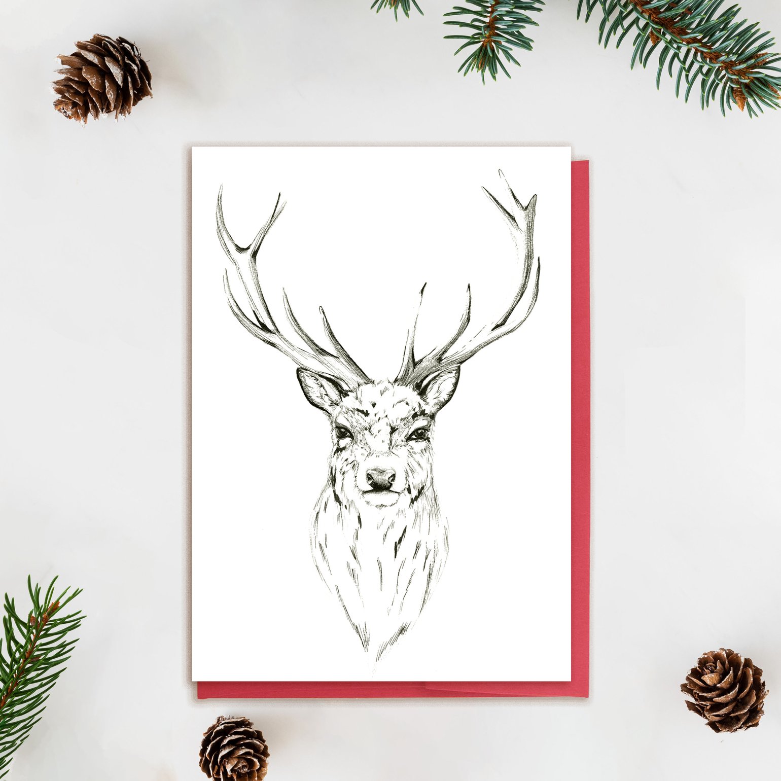 Illustrated Stag | Little Prints Charming