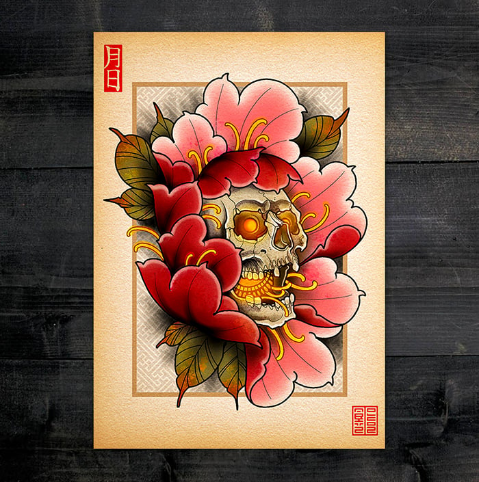 Image of skull peony