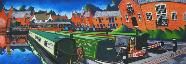 Market Harborough, Union Wharf Print
