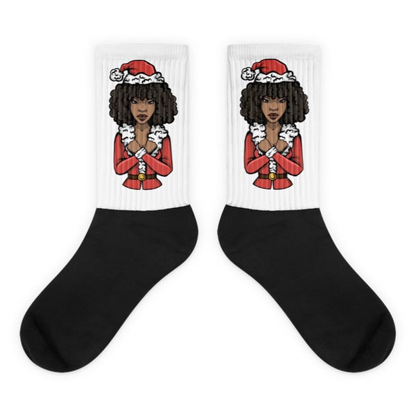 Image of Christmas from Wakanda socks 