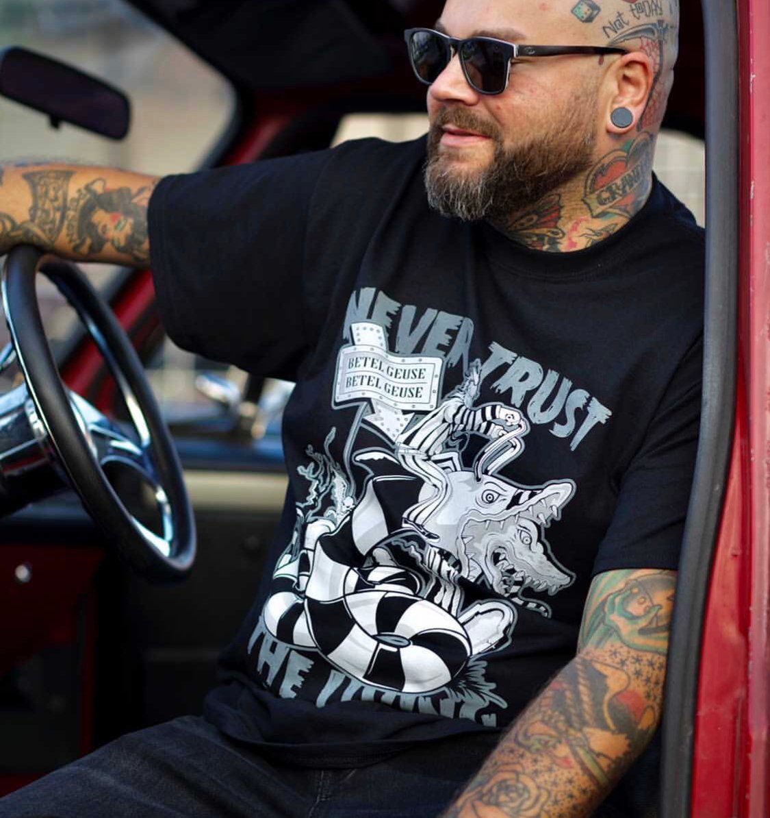Image of Beetle Juice Tee (Never Trust the Living)