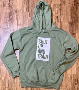 Image of Unisex Olive White Hoodie