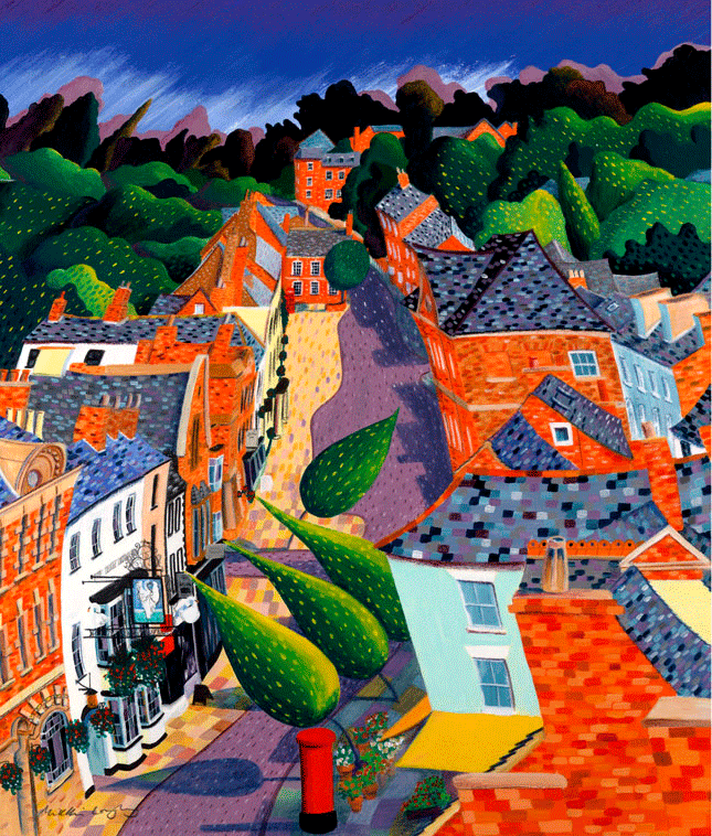 Market Harborough towards Leicester Road Print Mikki Longley Creative