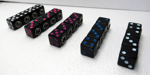 'BLACKOUT' 6 Sided Die (D6) Valve Stem Cap