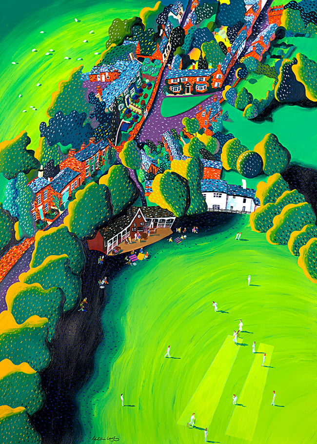 Cricket at East Langton Print