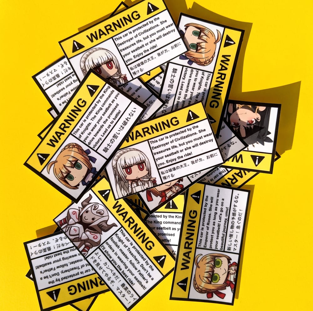 Image of FGO Warning Labels