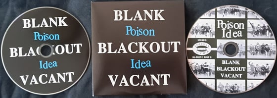 Image of BLANK BLACKOUT VACANT CD with bonus tracks