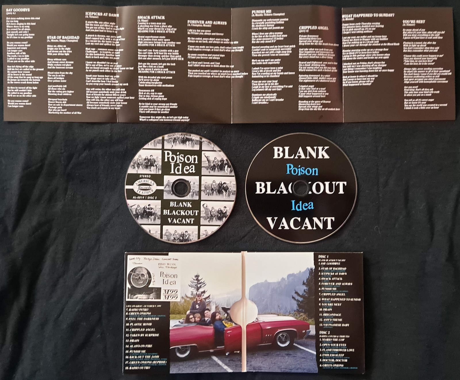 BLANK BLACKOUT VACANT CD with bonus tracks / Poison Idea
