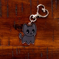 Image 1 of Black Kitty Kat Keychain