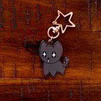 Image 2 of Black Kitty Kat Keychain