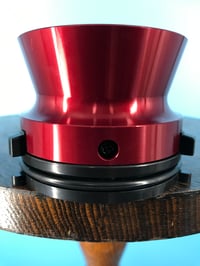 Image 2 of Burlington Recording Professional Red 1/4" NAB Hub Adapters with Aluminum Trumpet (PAIR)