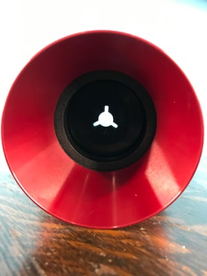 Image of Burlington Recording Professional Red 1/4" NAB Hub Adapters with Aluminum Trumpet (PAIR)