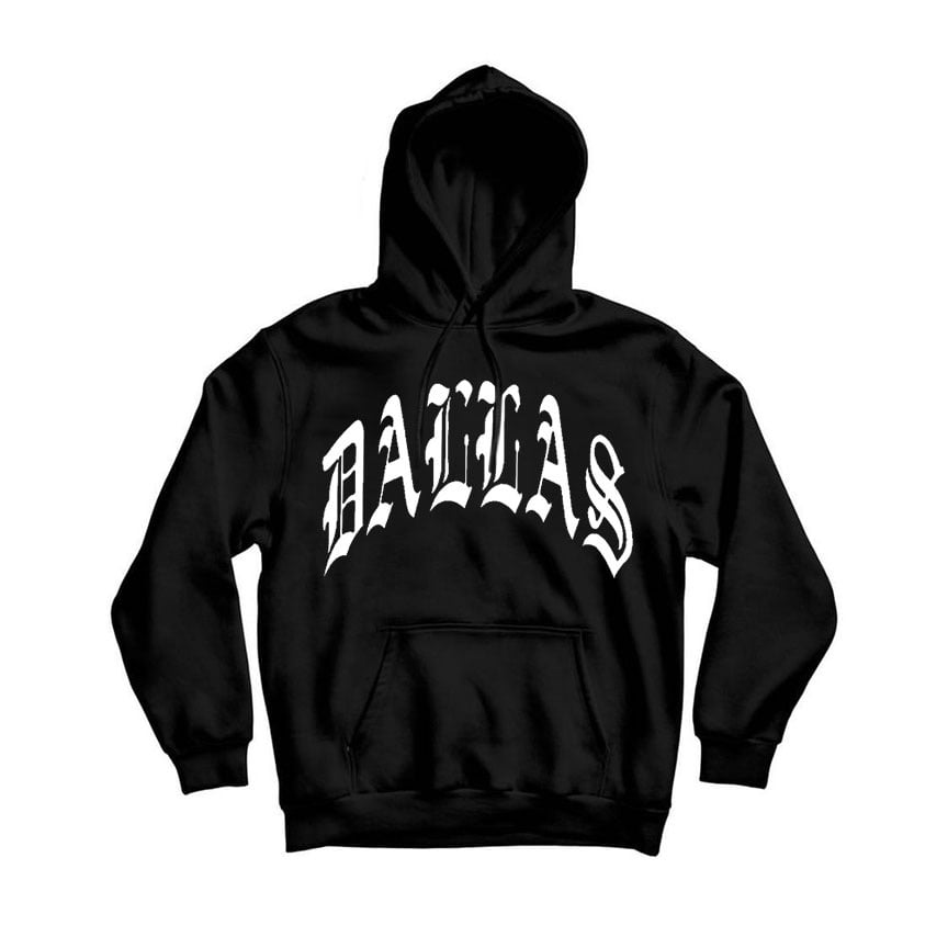 Image of DALLAS HOODIE BLACK TODDLER TO ADULT SIZES