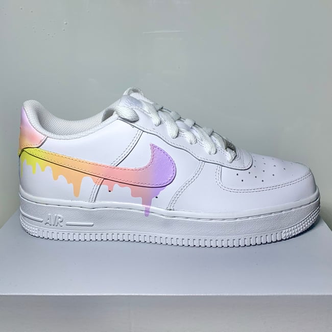Pastel Drip X Nike Airforce1s | customs by saami
