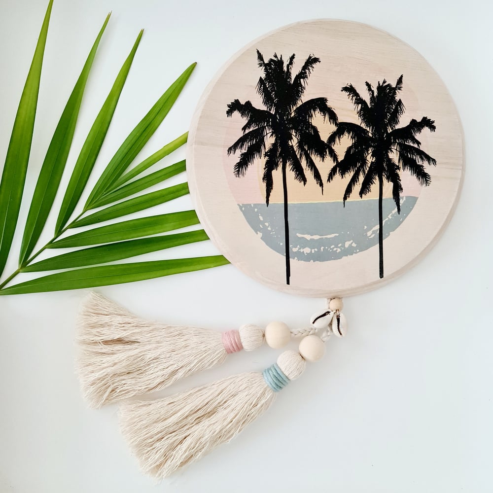 Image of Summer breeze palm wall tassel