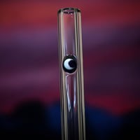 Image 2 of Crescent Moon Glass Drinking Straw