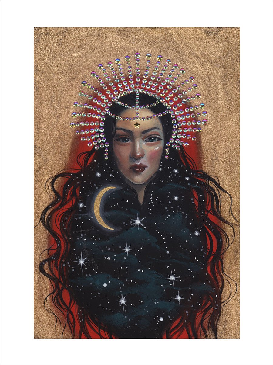 Image of "Girl in the Moon" Limited edition print