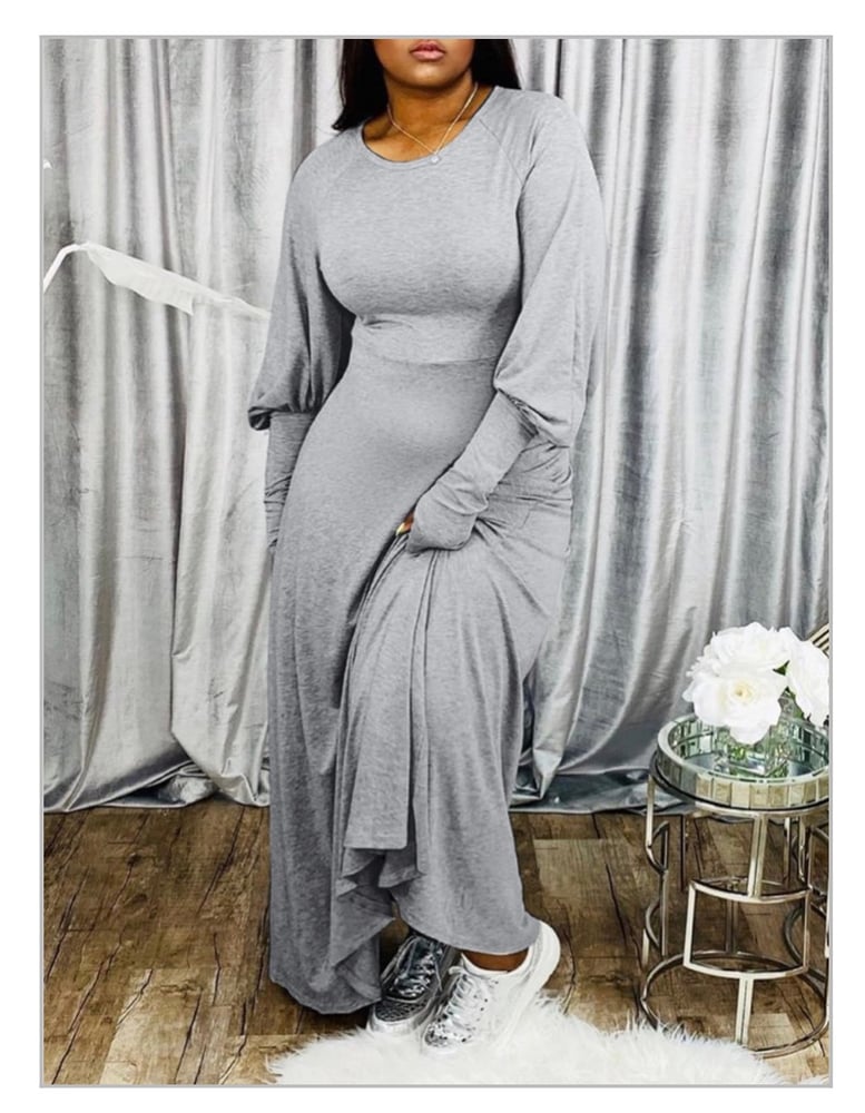 Image of PUFF SLEEVE MAXI DRESSES