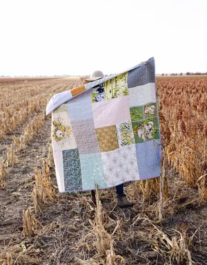 Image of Big Patch Quilt Pattern (HARD COPY BOOKLET) - Includes instructions for Baby and Throw size