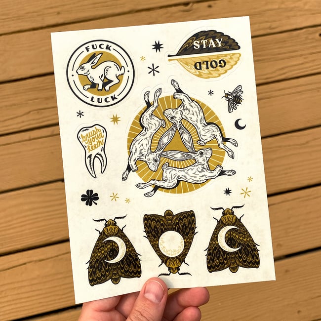 Stay Gold Sticker Sheet