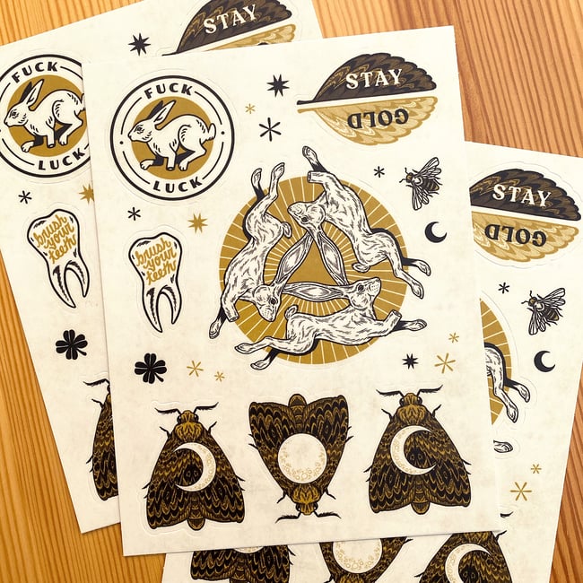 Stay Gold Sticker Sheet