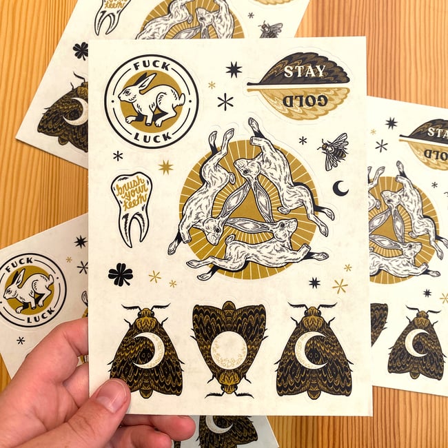 Stay Gold Sticker Sheet