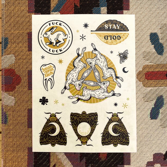 Stay Gold Sticker Sheet
