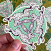 Three Hares Sticker