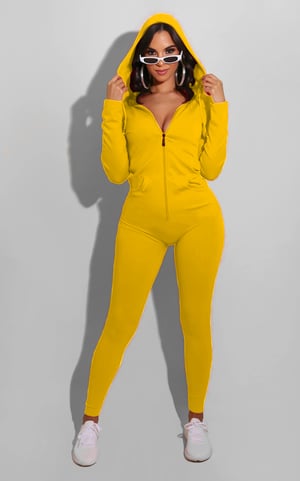 Image of Yellow Jogger Bodysuit 