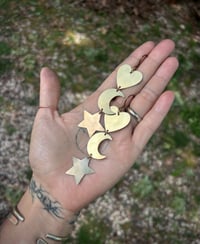 Image 1 of Brass whimsy earrings