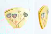 Image 3 of Stitched Seed Head Necklace (Warm Colours) 
